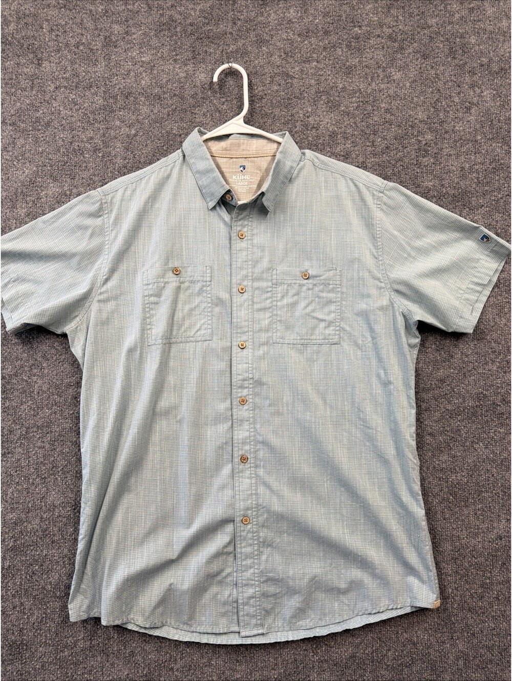 Kuhl "Born in the Mountain" Men’s Short Sleeve Shirt Green L